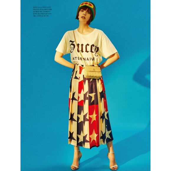 NWT Gucci Star pattern silk pleated pant Size 48 - Picture 4 of 16